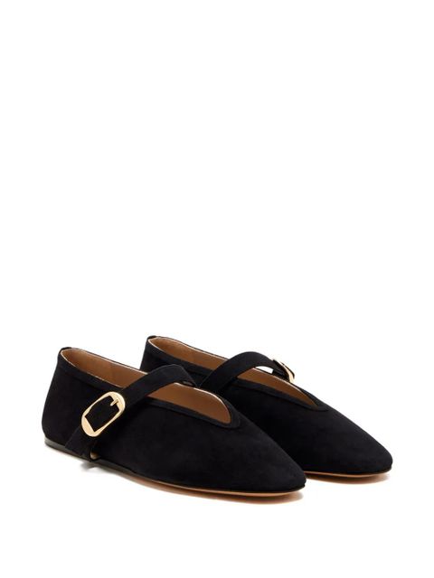 Le Monde Beryl buckle strap ballet flats - Black