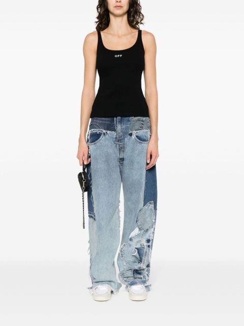 Off-White Off Stamp ribbed-knit tank top - Black - zdjęcie produktu nr 2