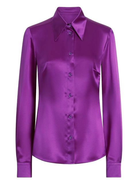 Dolce & Gabbana DNA satin shirt - Purple - zdjęcie produktu nr 1