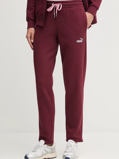 Puma dres damski kolor bordowy 688161