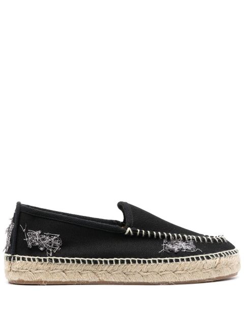 Maison Margiela embroidered canvas espadrilles - Black - zdjęcie produktu nr 1