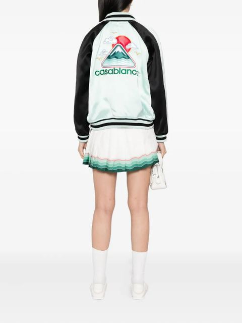 Casablanca logo-embroidered jacket - Green - zdjęcie produktu nr 2