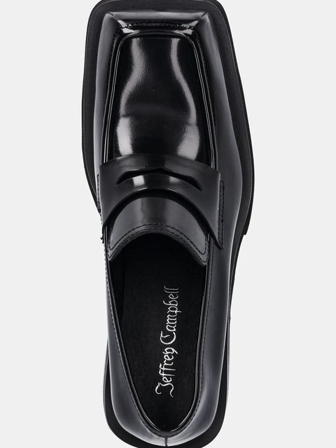 Jeffrey Campbell czółenka skórzane CLASSICAL kolor czarny na słupku C529EF-08