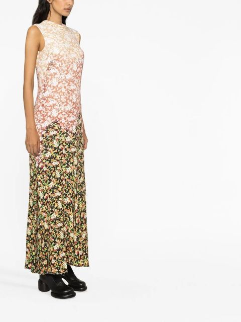 Marni floral-print maxi dress - Black