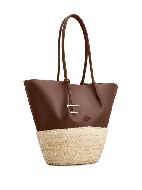 Tod's leather tote bag - Brown - zdjęcie produktu nr 2
