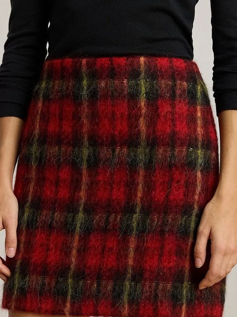 Lauren Ralph Lauren spódnica z dodatkiem wełny