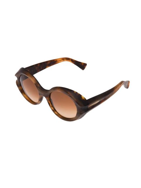 Marni Eyewear chunky moulded sunglasses - Brown - zdjęcie produktu nr 1