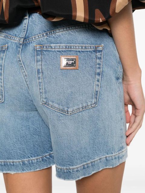 Dolce & Gabbana logo-plaque shorts - Blue