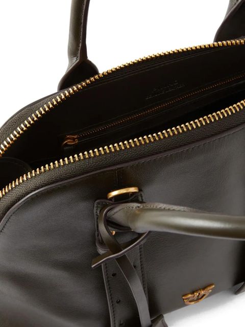 PINKO Love Birds-plaque tote bag - Green