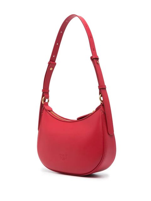 PINKO Love Birds leather shoulder bag - Red