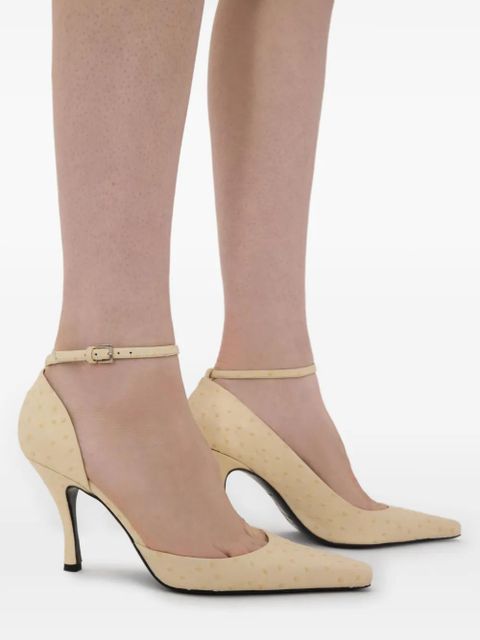 LouLou de Saison Scala leather pumps - Neutrals