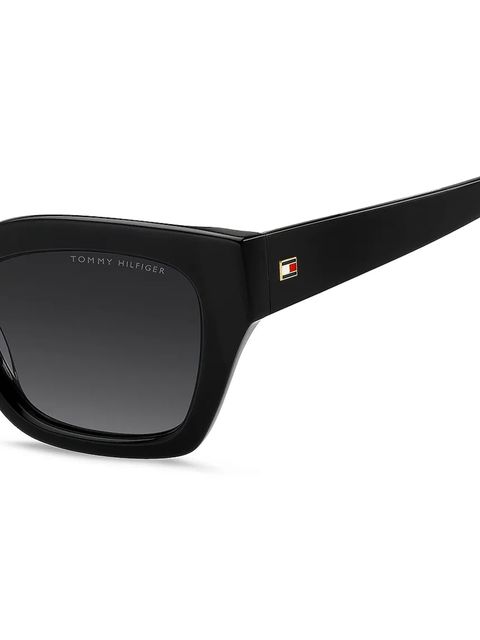 Tommy Hilfiger okulary przeciwsłoneczne damskie kolor czarny TH 2264/S