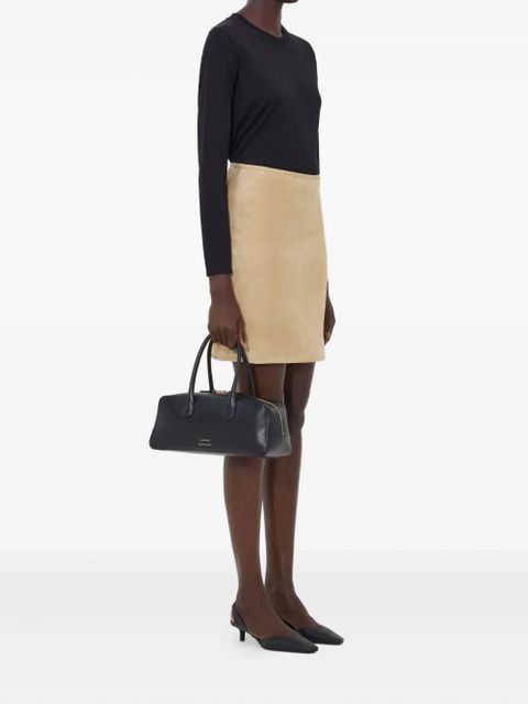 LouLou de Saison Engel suede pencil mini skirt - Neutrals
