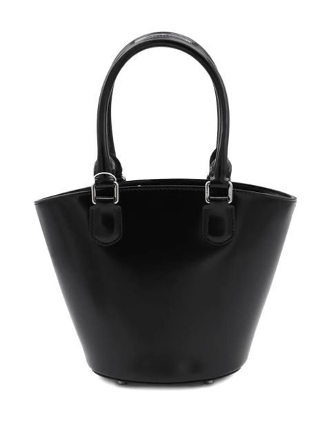 Self-Portrait patent bucket bag - Black - zdjęcie produktu nr 2