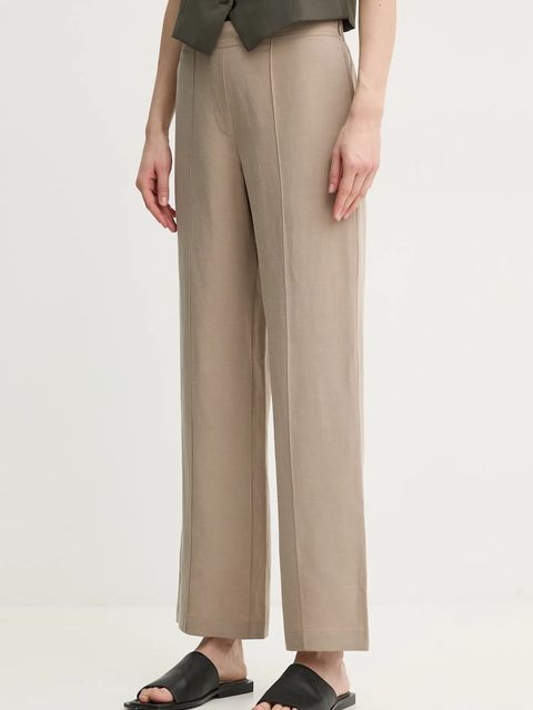 Samsoe Samsoe spodnie z domieszką lnu SAHANI - zdjęcie produktu nr 2