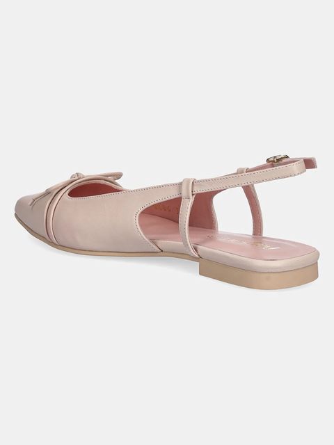 Pretty Ballerinas baleriny skórzane Yvette kolor beżowy z odkrytą piętą 52144_B - zdjęcie produktu nr 2