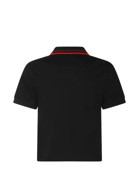 Vivienne Westwood striped-collar logo polo top - Black - zdjęcie produktu nr 2