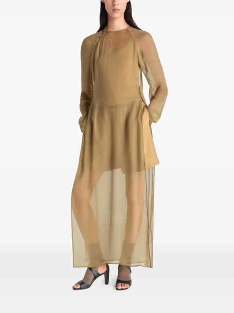 LEMAIRE side-split maxi dress - Neutrals - zdjęcie produktu nr 2