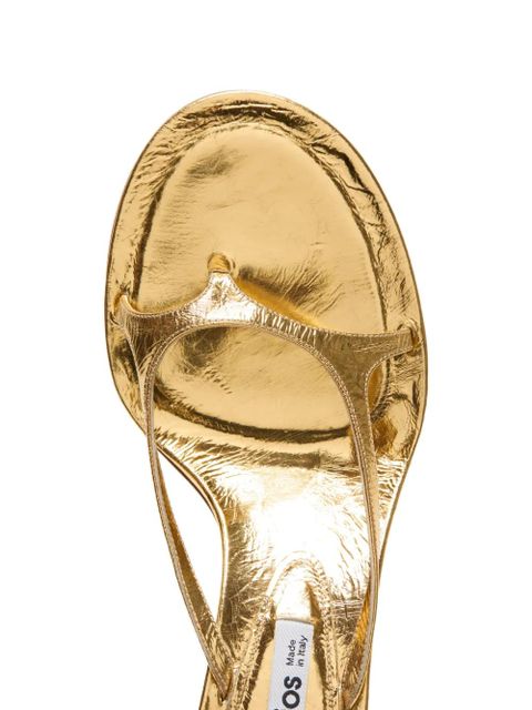 Acne Studios metallic leather sandals - Gold