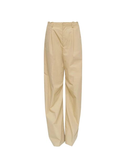 MM6 Maison Margiela belt loops wide tailored trousers - Neutrals - zdjęcie produktu nr 1