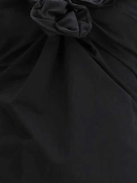 Magda Butrym flower-appliqué dress - Black