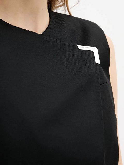 Karl Lagerfeld kamizelka z domieszką wełny