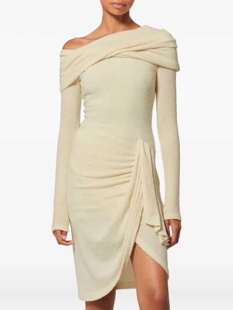ISABEL MARANT Fatene draped midi dress - Neutrals
