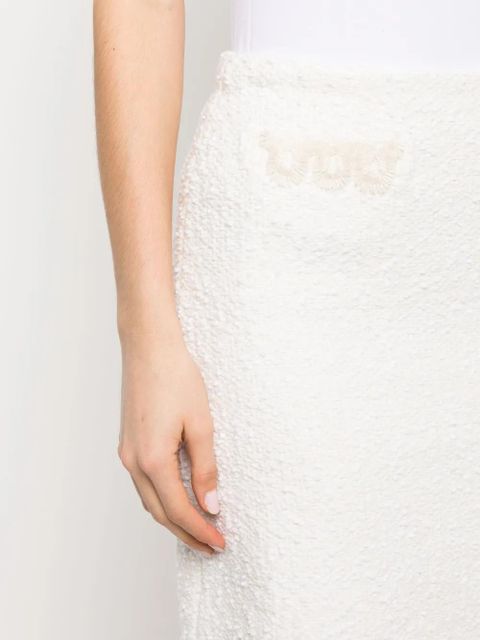 Lanvin high-waisted straight skirt - White