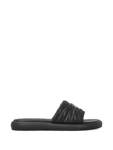 PINKO Fiona leather slip-on sandals - Black - zdjęcie produktu nr 1