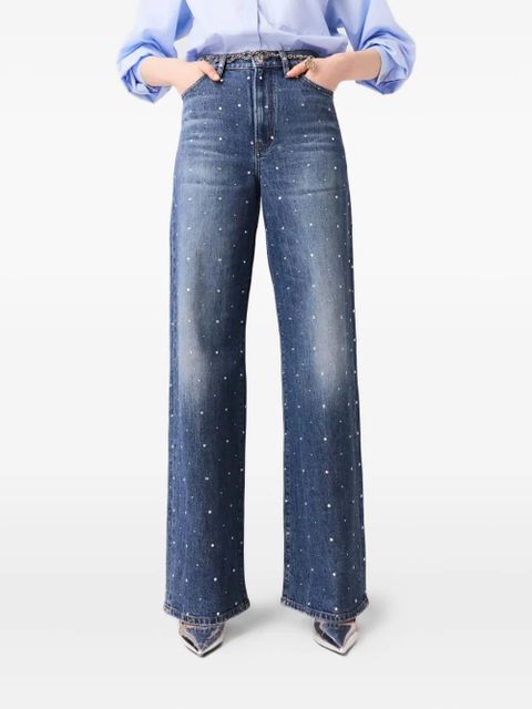 Maje studded jeans - Blue