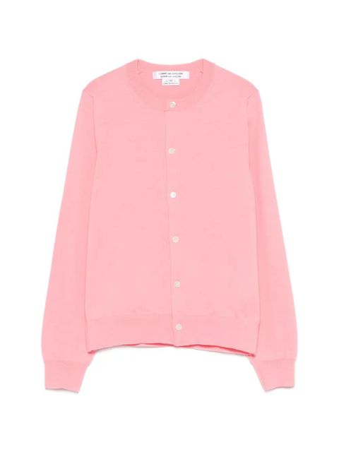 Comme Des Garçons button-up knitwear - Pink - zdjęcie produktu nr 1