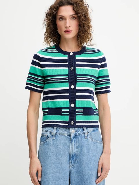 Morgan kardigan damski kolor zielony MCELIN - zdjęcie produktu nr 1