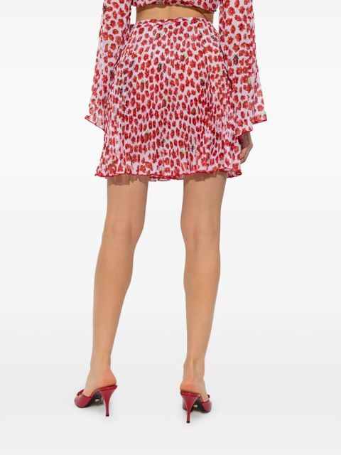 Versace floral-motif pareo - White