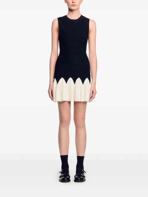 SANDRO knitted mini dress - Black