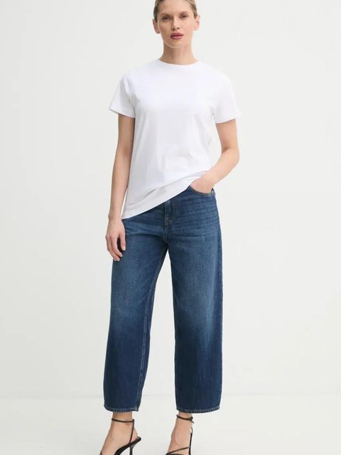 Pinko t-shirt bawełniany damski kolor biały 101752 A2HN - zdjęcie produktu nr 2