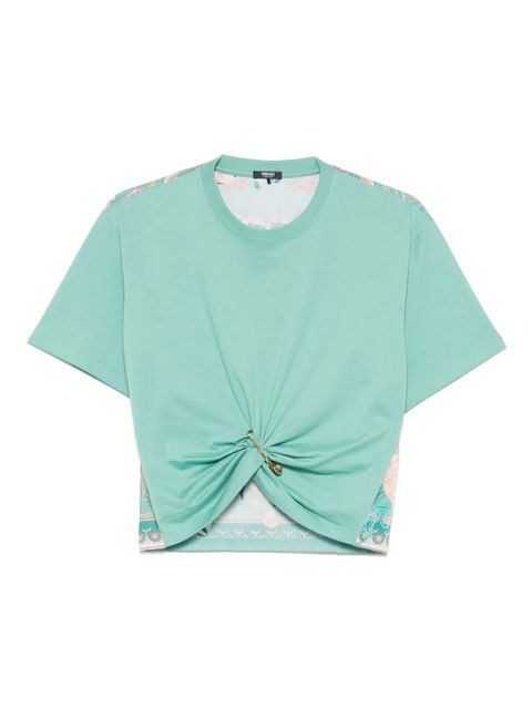 Versace decorative safety pin T-shirt - Green - zdjęcie produktu nr 1