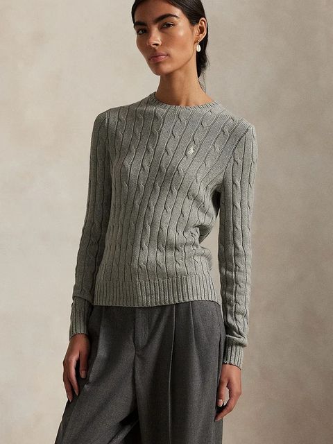 Polo Ralph Lauren sweter damski kolor szary lekki 211971795