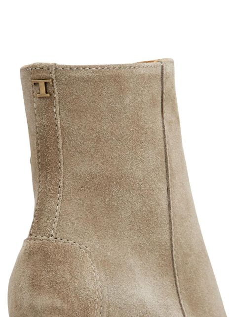 Tod's 70mm leather boots - Neutrals