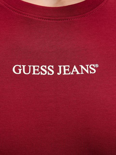 Guess Jeans t-shirt damski kolor czerwony W4YI01 J1314
