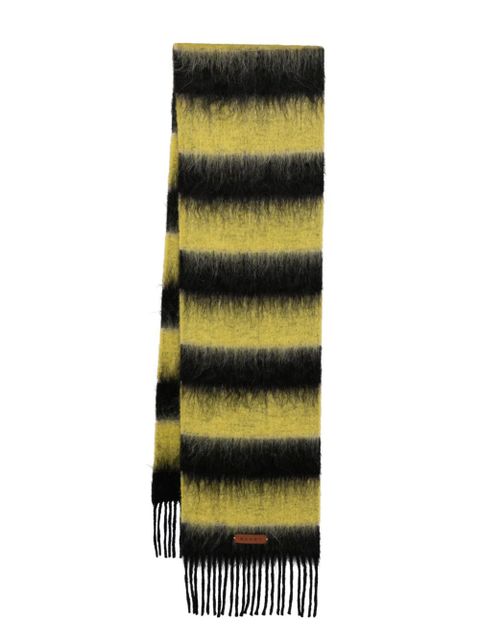 Marni fringed colour-block scarf - Black - zdjęcie produktu nr 1