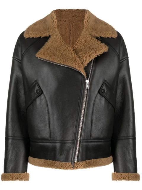 Yves Salomon zip-up leather jacket - Brown - zdjęcie produktu nr 1