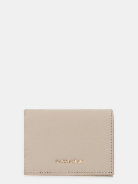 Coccinelle portfel skórzany damski kolor beżowy E2 MW5 17 21 01 - zdjęcie produktu nr 1