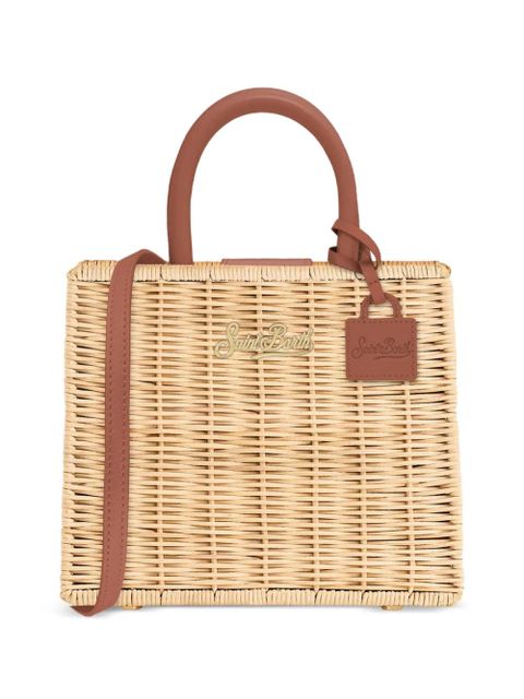 MC2 Saint Barth straw detail tote bag - Neutrals - zdjęcie produktu nr 1