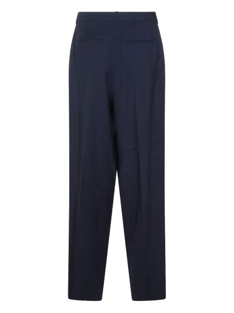 Aya Muse pleated-front side-pocket trousers - Blue