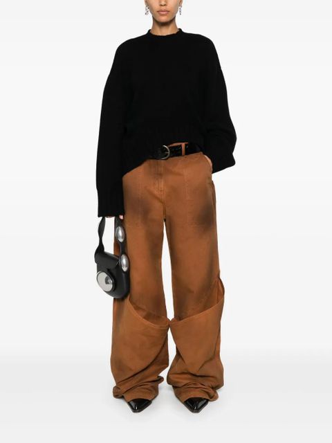 The Attico ribbed-knit sweater - Black - zdjęcie produktu nr 2