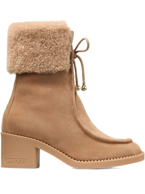Jimmy Choo 60mm Hali boots - Brown - zdjęcie produktu nr 1