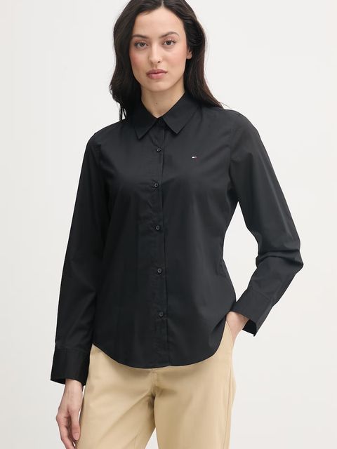 Tommy Hilfiger koszula damska bawełniana z elastanem - zdjęcie produktu nr 2