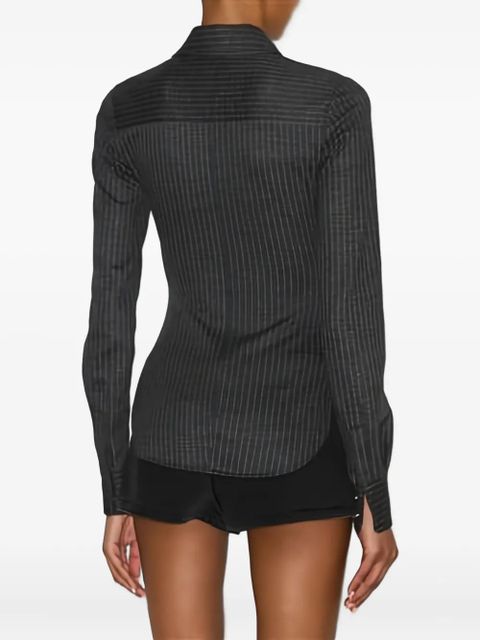 ISABEL MARANT Romea pinstripe shirt - Grey
