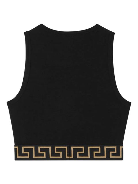 Versace Greca Border cropped top - Black - zdjęcie produktu nr 2