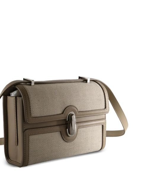 Savette herringbone-pattern flap cross body bag - Neutrals - zdjęcie produktu nr 2